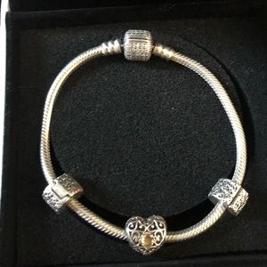 Pandora Jewelry - Brand New Pandora Sterling Silver Bracelet Pandora Jewelry - Brand New Pandora Sterling Silver Bracelet